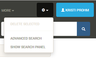 Search Options Using Search