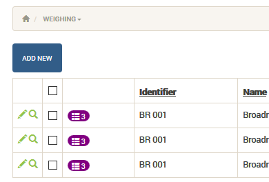 How to Display a Weighing Chart