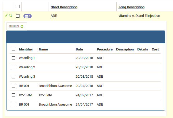 Viewing Procedure Details