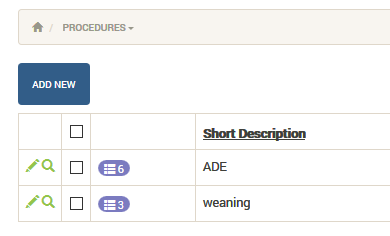 Viewing Procedure Details