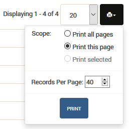 How to Print Records